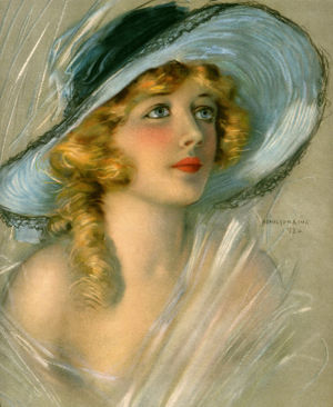 Portrait of Marion Davies by Hamilton King for the June 1920 cover of Theatre Magazine. 