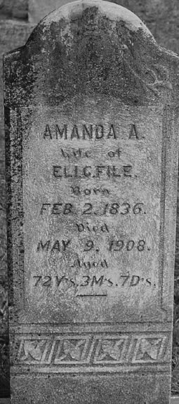 Amanda A Morgan File headstone 1836 to 1908 East Corinth Baptist Church Cemetery Gold Hill Rowan North Carolina Source Find A Grave