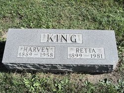 Harvey Levi King and Retta Jane Bradfield King