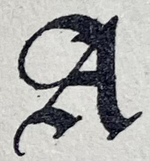 Letter A Old English