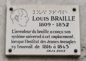 Plaque on the former site of the Royal Institute for the Blind