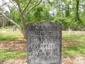 William Decauter Dee Williams headstone