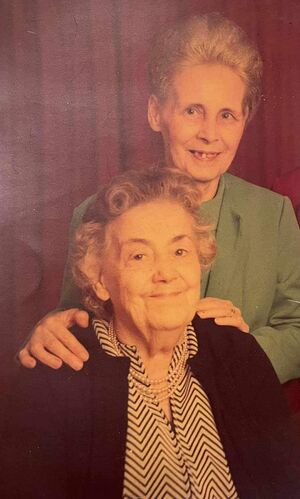 Mary (Brown) Rector with her mother Annie (McPhee) Brown