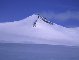 Barbeau Peak is a mountain in Qikiqtaaluk, Nunavut, Canada