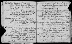 Baptismal record Ariaantie Gerrits (date not known - 1702 appr.)
