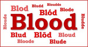 Blood Wordcloud