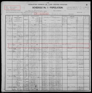US Census - 21 Jun 1900, Berlin Twp.,Monroe, Michigan