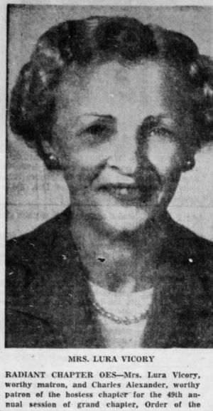 1955. Lura Mae Vicory