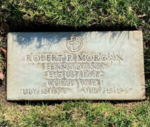 Pfc. Robert R. Morgan, US Army - gravestone