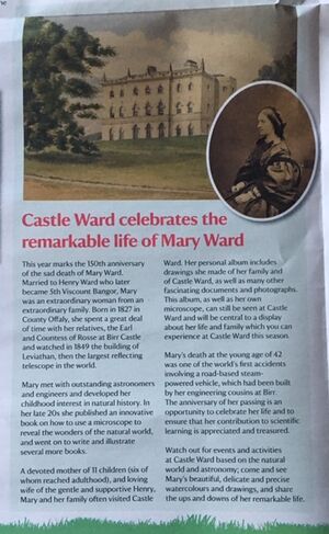 Castle Ward, County Down, Ireland Celebrates the Remarkable Life of Mary (King) Ward