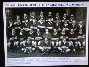 Team photo of the full team on tour to New-Zeeland June 1921