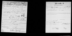 William F. Bachelier WWI Draft Registration