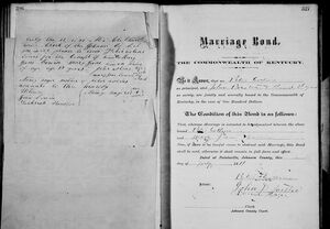 Peter Collins & Mary Jane Bowen, marriage bond, July 13, 1871