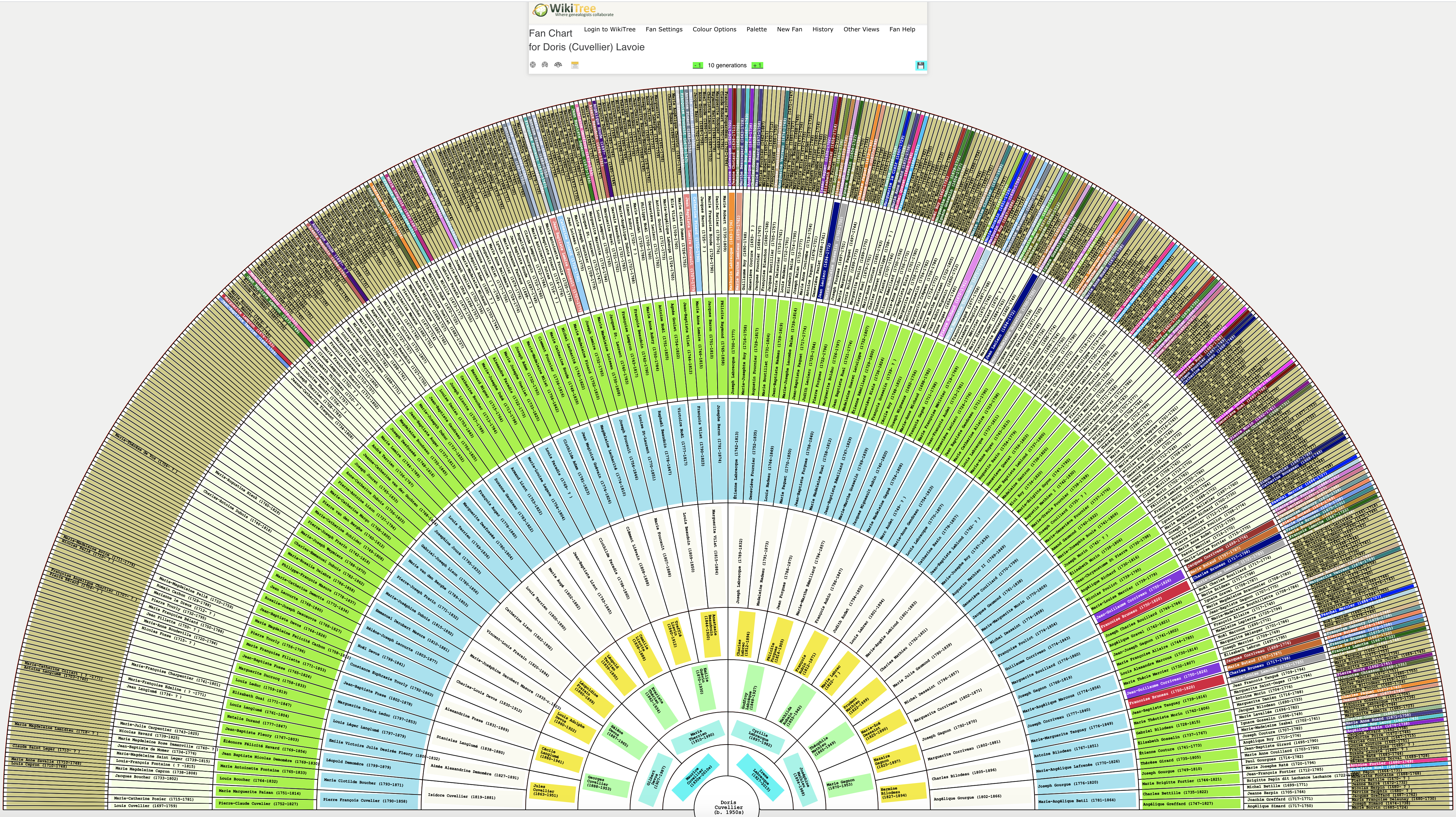 genealogy fan chart template