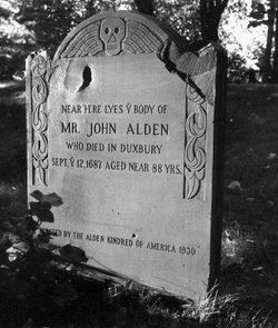 John Alden headstone