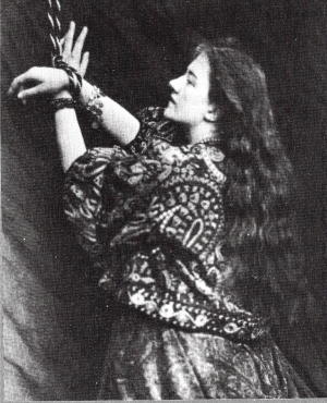 Kate Terry as Andromeda, photo by Lewis Carroll
