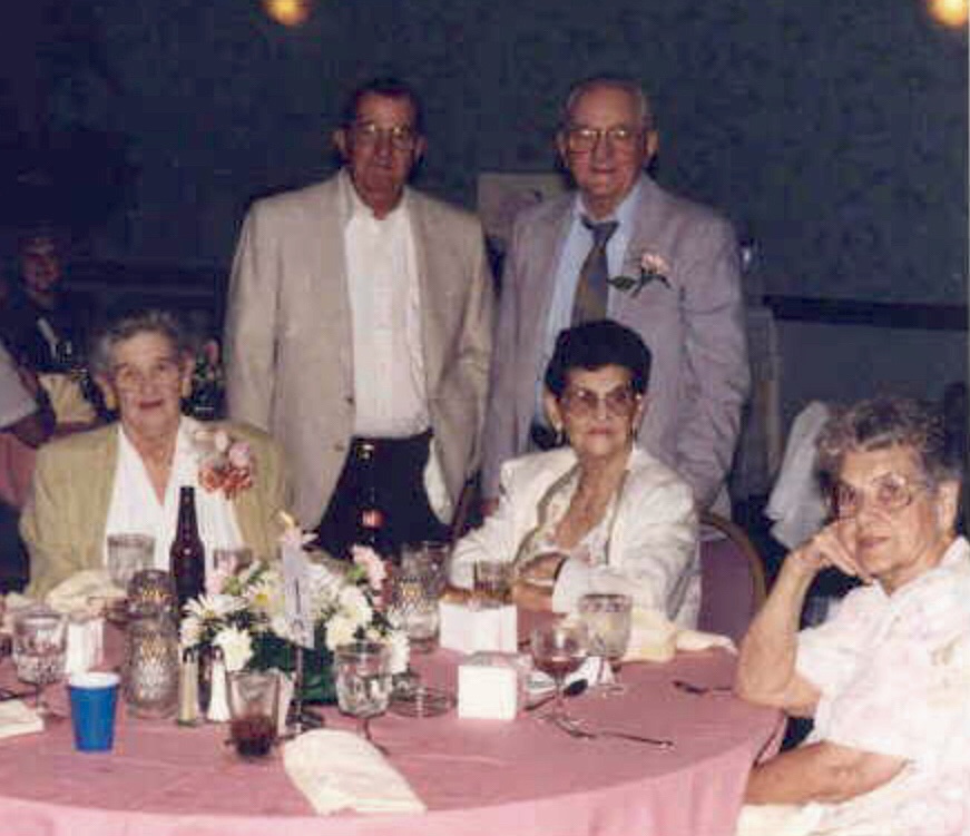 Martha “Betty”, Jane, Wilma (Grandmother and Great Aunts) and Burton & Leo  (Grest Uncle and Grandfather)