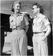 Nancy Love and Betty Gillies, 1st women to fly the B-17, Flying Fortress