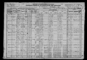 1920 US Census - original document