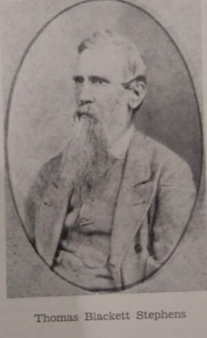 Thomas Blackett Stephens, one of the first Pioneers of Coorparoo and Stone's Corner