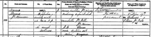 Birth record for James McKinnon