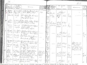 Barbara Kunz and Gottlieb Schmückle marriage record