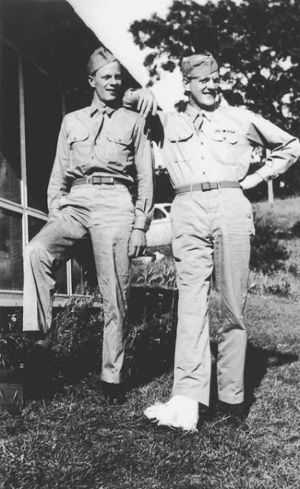 James King Aurness, Peter Duesler Aurness WWII uniforms