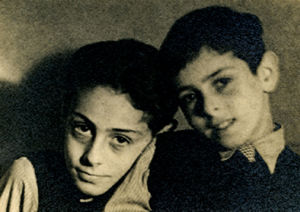 Stephan and Buddy Elias, 1934 (photograph owned by Anne Frank)