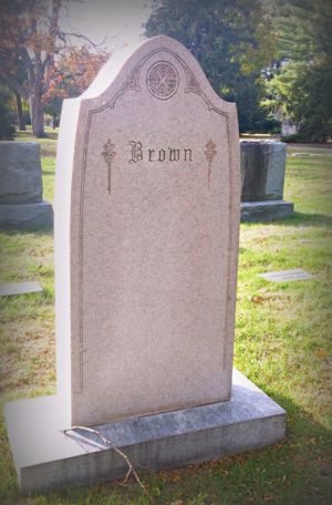 Monument for William Brown Family