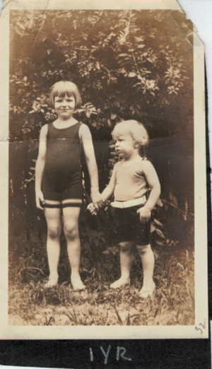 Katherine and Bob in swimming suits