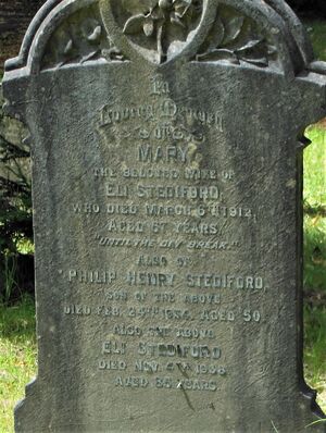 Eli & Mary Stediford headstone