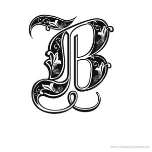 Calligraphy Alphabet B