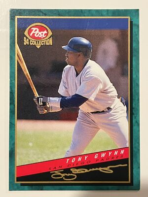 1994 Post Baseball Card of Tony Gwynn
