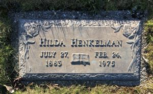 Hilda Henkelman headstone
