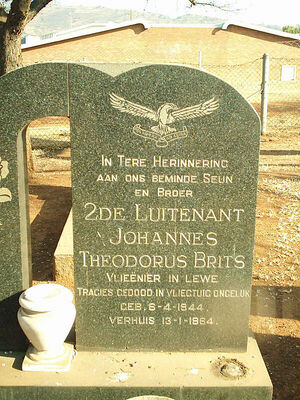 Grave of Johannes Theodores Brits
