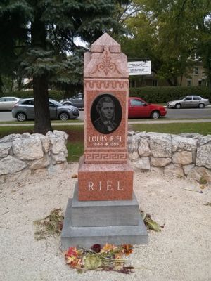 Louis Riel tombstone