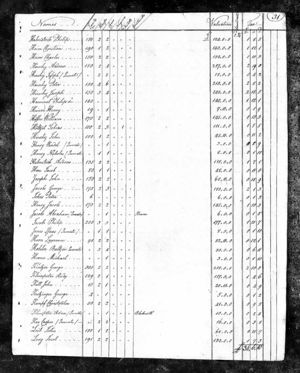 1788 Tax and exoneration list - Adam Klinepeter