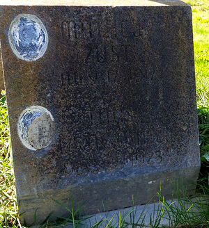 Headstone Mathew Zust and Tony Dragovan