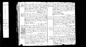 Record of Baptism for Joseph Onil Romeo Boutin in St. Camille, Quebec parish diary