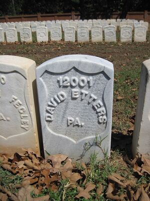 David Etters grave marker