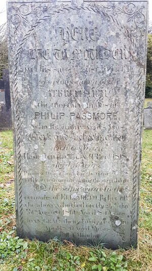 Philip Passmore headstone