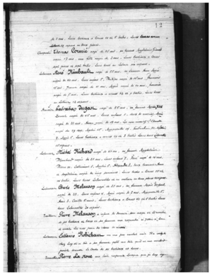 Recensement de l'Acadie de 1671 Image 11