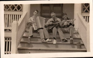 Major Paul Matte and sons, Paul and Robert Angel Island ca 1936