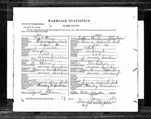 Sophia Christina Holmstrom Marriage Record
