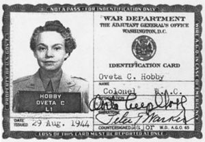 Oveta's Military ID